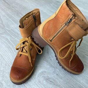 Timberland Woman Kori Park 6in Lace Up/Zipper Leather Buckle Boot size 10